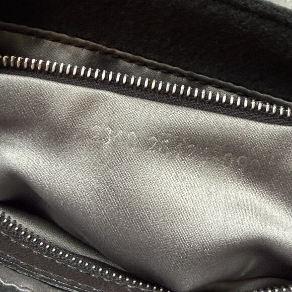 FENDI Baguette Black Cashmere Shoulder Bag Y2K Handbag Crossbody - Picture 7 of 8